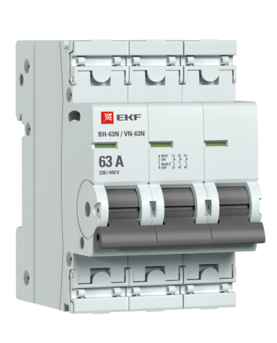 Выключатель нагрузки 3п 63А ВН-63N PROxima EKF S63363 фото 2