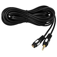 Шнур 3.5 Stereo Plug - 3.5 Stereo Jack 1.5м (GOLD) Rexant 17-4013