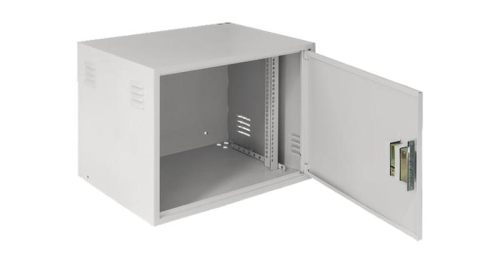 Шкаф настенный антивандальный 9U Ш600хВ470хГ450мм сер. NETLAN EC-WS-096045-GY фото 2
