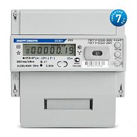 Счетчик CE 301 R33 043-JAZ 3ф 5-10А 0.5s класс точн. многотариф.; универс. креп. RS485 Моск. вр. Энергомера 101004002008840