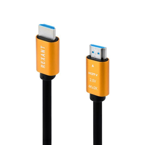 Кабель HDMI - HDMI 2.0 3м (GOLD) Rexant 17-6105 фото 2
