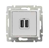Механизм розетки 1-м USB 2мод. СП Valena бел. (DIY-упак.) Leg 694370