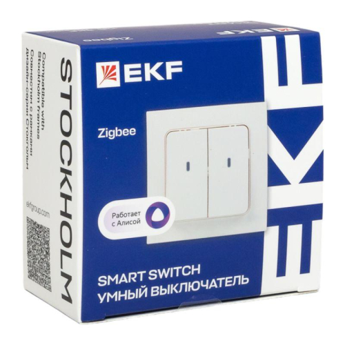 Выключатель 2-кл. Стокгольм Умный бел. Zigbee Сonnect EKF RCV-ST2-WD-ZB фото 13