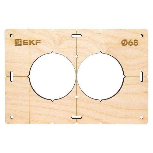Комплект шаблонов для подрозетников d68мм Expert EKF sh-d68-k фото 2
