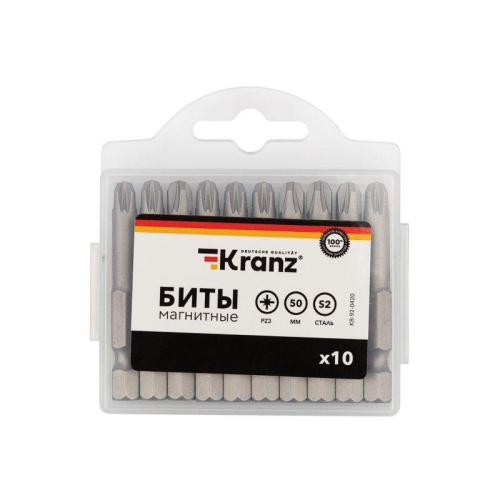 Бита PZ3х50мм для шуруповерта (уп.10шт) Kranz KR-92-0420 фото 3