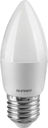 Лампа светодиодная 90 058 OLL-C37-12-230-4K-E27-FR ОНЛАЙТ 90058
