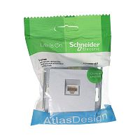 Механизм розетки компьютерной AtlasDesign RJ45 алюм. SchE ATN000383