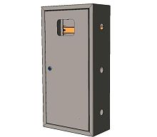 Щит ЯУР для УЭРМ счетчик на монтажную панель (600х300х150) Basic EKF uerm-mp-600