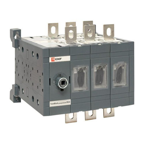 Рубильник 4п 315А без рукоятки управления TwinBlock EKF tb-s-315-4p фото 7