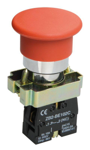 Кнопка LAY5-BC42 "Грибок" красн. 1p IEK BBG71-BC-K04