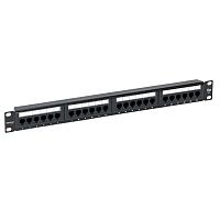 Патч-панель TERACOM PRO 19дюйм кат.5E 1U неэкранированная UTP 24 порта RJ-45 Dual IDC с органайзером EKF TRP-PPNL-5EUTP-C1U24