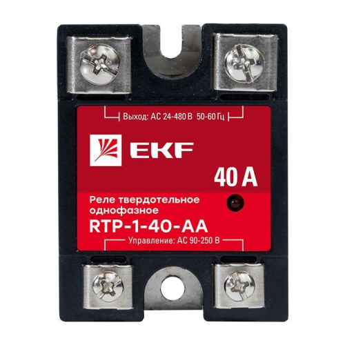 Реле твердотельное однофазное RTP-40-AA PROxima EKF rtp-1-40-aa фото 2