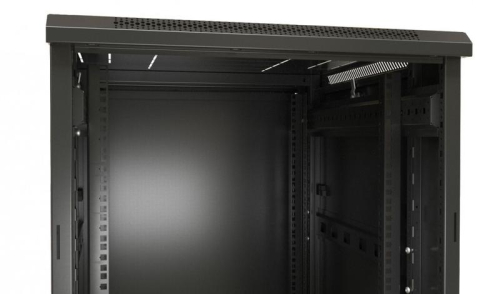 Шкаф напольный 19дюйм 42U 2055х800х1000мм TTB-4281-DD-RAL9004 перф. двери черн. Hyperline 392684 фото 7