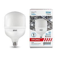 Лампа светодиодная Elementary T160 55Вт 6500К E40 5250лм Promo Gauss 60436