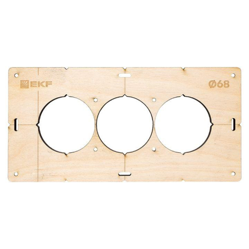 Комплект шаблонов для подрозетников d68мм Expert EKF sh-d68-k фото 3
