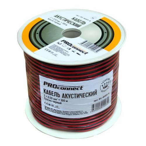 Кабель Stereo 2х0.5 К/Ч (уп.100м) PROCONNECT 01-6103-6 фото 4