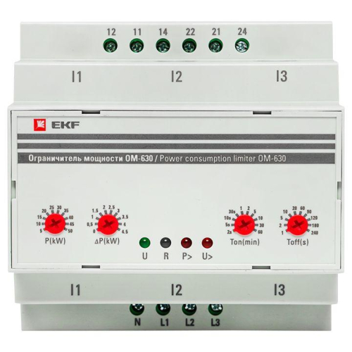 Ограничитель мощности 3ф ОМ-630 PROxima EKF rel-pl-630 фото 8