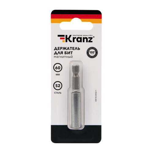 Держатель для бит магнитный 60мм (уп.1шт) Kranz KR-92-0432-1 фото 2