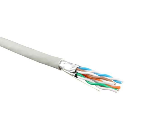 Кабель витая пара U/FTP кат.6 4х2х23AWG solid LSZH нг(А)-HF UFTP4-C6-S23-IN-LSZH-GY-500 500м (м) Hyperline 47958
