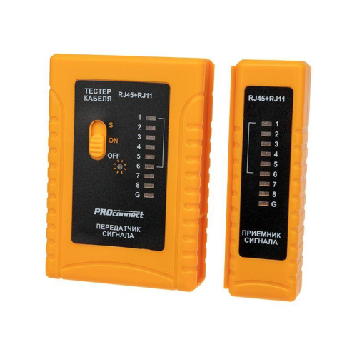 Тестер кабеля RJ45+RJ11 HT-C004 PROCONNECT 12-1006-4 фото 10