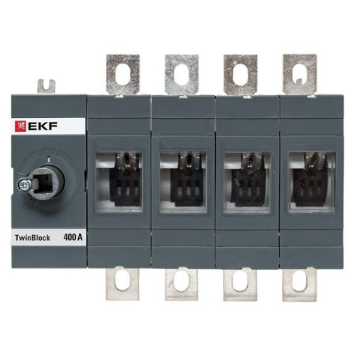 Рубильник 4п 400А без рукоятки управления TwinBlock EKF tb-s-400-4p фото 3