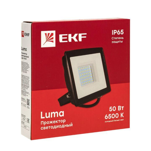 Прожектор светодиодный СДО-3004 50Вт 6500К IP65 Basic EKF FLL-3004-50-6500 фото 3