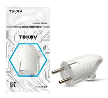 Вилка электрическая с заземл. с кольцом (ушком) 16А 250В IP20 черн. TOKOV ELECTRIC TKL-PLUZR-C05
