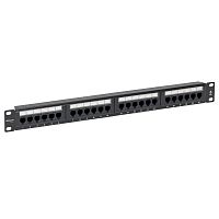 Патч-панель 19дюйм кат.6 1U неэкранированная UTP 24 порта RJ-45 Dual IDC TeraLINK PRO EKF TRP-PPNL-6UTP-1U24