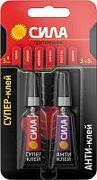 Супер-клей сверхпрочный 3г+антиклей СИЛА C0039400