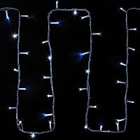 Гирлянда модульная "Дюраплей LED" 20м 200LED мерцающий "Flashing" (каждый 5-й диод) бел. провод бел. каучук Neon-Night 315-185