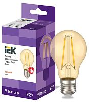 Лампа светодиодная 360° A60 9Вт шар 2700К E27 230В золото IEK LLF-A60-9-230-30-E27-CLG
