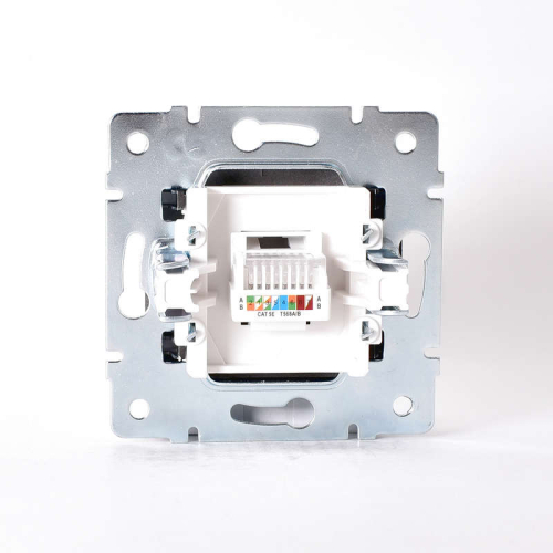 Механизм розетки компьютерн. 1-м СП KARINA RJ45 черн. бархат LEZARD 707-4288-139 фото 3