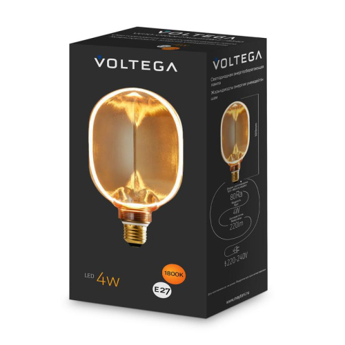 Лампа светодиодная Loft Led O100 4Вт 1800К E27 Voltega 8540 фото 7