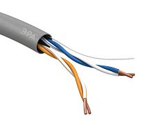 Кабель  UTP 2x2x24 AWG Cat5e CU PVC 305м (м) ЭРА Б0044428