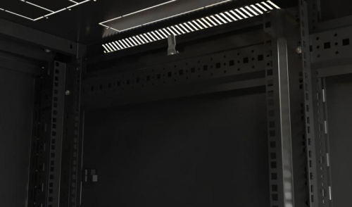 Шкаф напольный 19дюйм 42U 2055х800х1000мм TTB-4281-DD-RAL9004 перф. двери черн. Hyperline 392684 фото 8