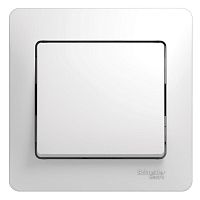 Выключатель 1-кл. СП Glossa 10А IP20 (сх. 1) 10AX в сборе бел. SchE GSL000112