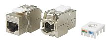 Вставка Keystone Jack RJ-45(8P8C) кат. 5e экранир. 180град. Toolless KJ8-8P8C-C5e-180-TLS-SH-F-WH бел. Hyperline 426191