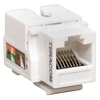 Модуль Keystone кат.5e RJ-45 неэкранированный 110 IDC 90град. бел. TeraLINK PRO EKF TRP-KSTN-90D-5EUTP-WH