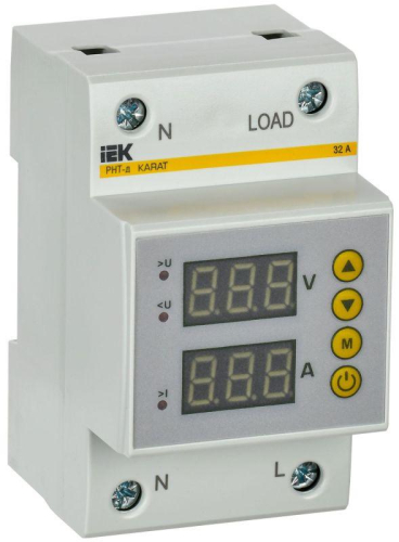 Реле напряжения и тока РНТ-д 1ф 54мм 32А KARAT IEK IVC31-1-32