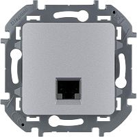Розетка информационная RJ45 Inspiria CAT.6 UTP алюм. Leg 673832