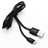 Кабель USB ELX-CDC01P-C02 ПРОМО USB Micro USB 2А 1м зарядка+передача данных пакет черн. ERGOLUX 15088