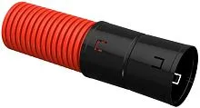 Труба гофрированная двустенная ПНД d110мм с муфтой красн. (уп.50м) IEK CTG12-110-K04-050-R
