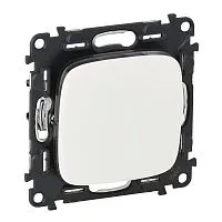 Механизм выключателя 1-кл. СП Valena Allure 10А IP20 250В 10AX с лиц. панелью безвинт. зажимы бел. Leg 752701