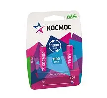 Аккумулятор R03 NI-MH 1100мА.ч (блист.2шт) Космос KOCR03NIMH(1100MAH)