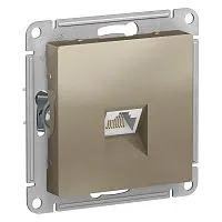Механизм розетки компьютерной AtlasDesign RJ45 шампань SchE ATN000583