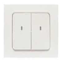 Выключатель 2-кл. Стокгольм Умный бел. Zigbee Сonnect EKF RCV-ST2-WD-ZB