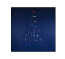 Гирлянда LED "Лучи росы" ULD-E0200-200/STA MULTI IP44 2м 10 нитей 200 диодов разноцвет. свет провод прозр. Uniel UL-00007284