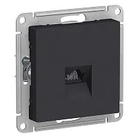 Механизм розетки компьютерной AtlasDesign RJ45 карбон SchE ATN001083