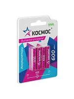 Аккумулятор AAA/R03 NI-MN 600мА.ч BP-4 (блист.4шт) КОСМОС KOCR03NIMH600mAh4BL