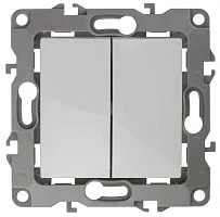 Механизм выключателя 2-кл. СП Эра12 10А IP20 12-1104-01 250В 10AX бел. Эра Б0014645